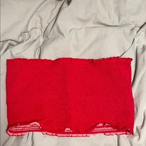 Red tube top